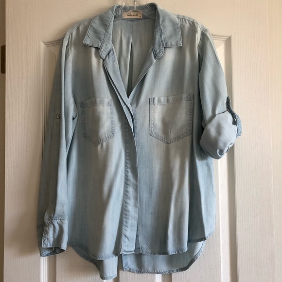 Bella Dahl Tops - Bella Dahl Chambray Button Up Blouse